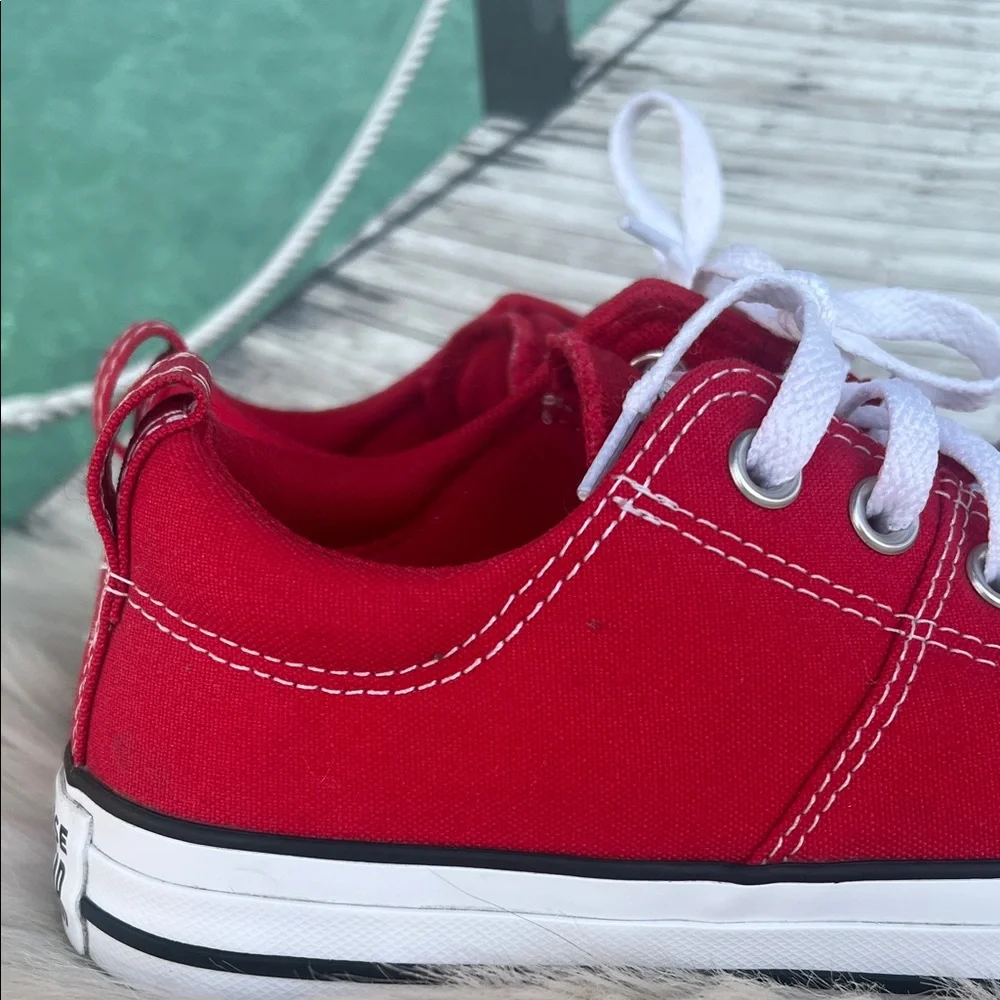 Women’s Converse Classic Red Canvas Sneakers - Picture 5 of 12